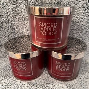 Spiced, apple toddy tester candle from Bath and body Works